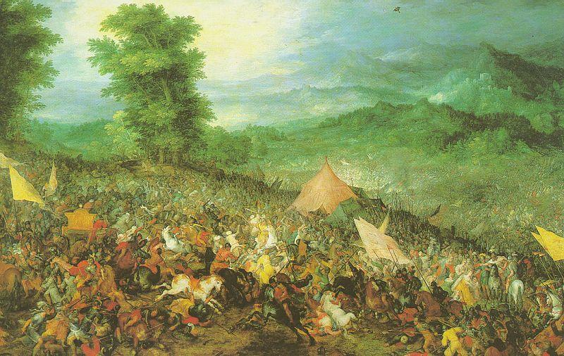 Jan Brueghel The Battle of Issus Spain oil painting art
